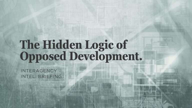 The Hidden Logic of Opposed Development: Interagency Intelligence Briefing