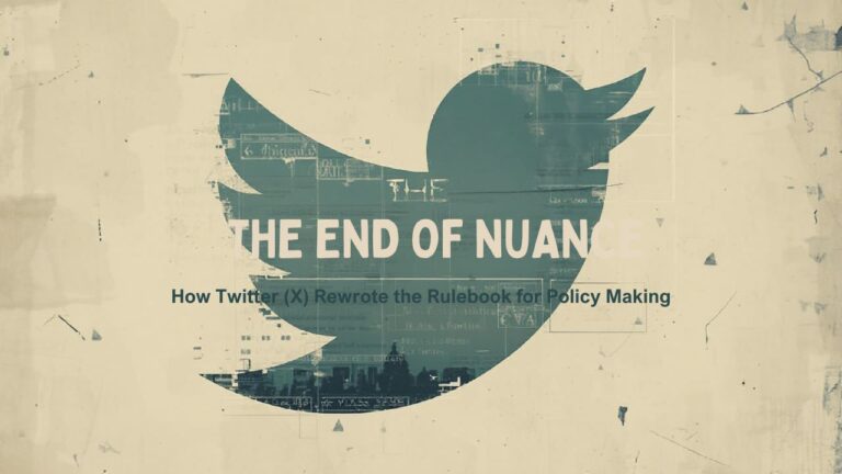 The End of Nuance How Twitter (X) Rewrote the Rulebook for Policy Making