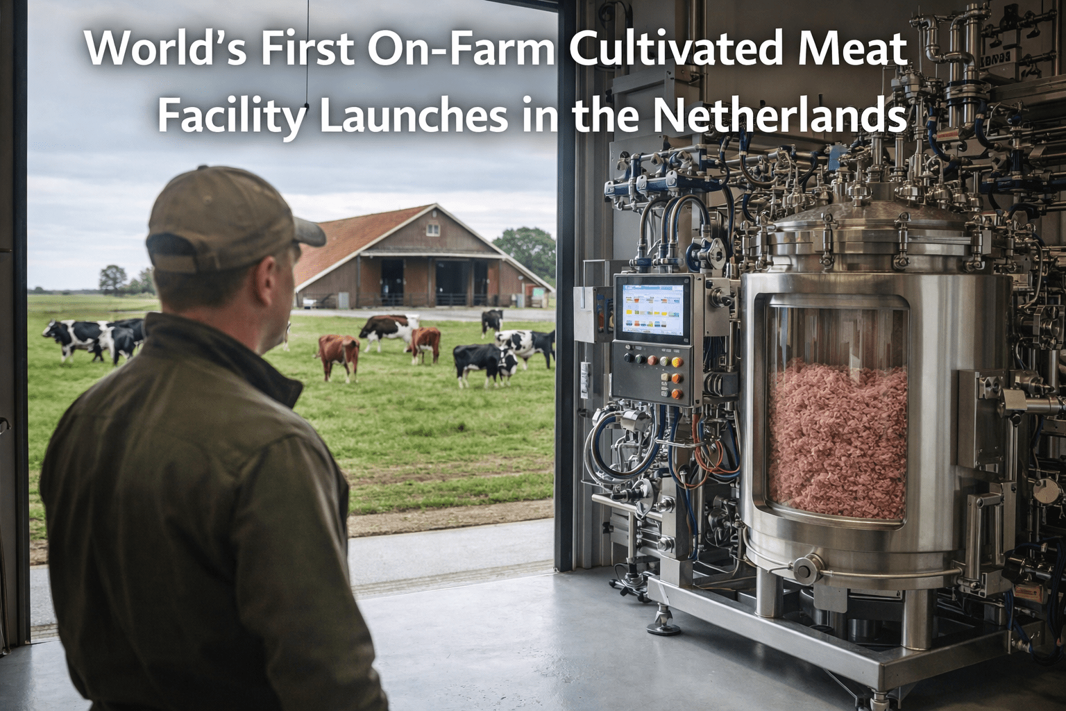 World's First On-Farm Cultivated Meat Facility Launches in the Netherlands